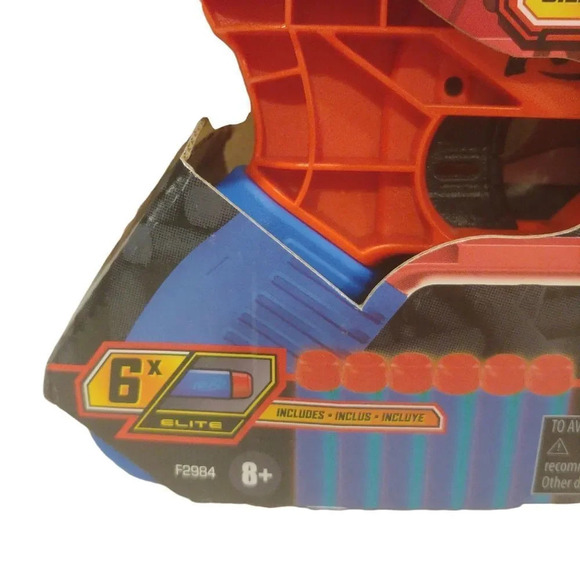 Hasbro Nerf Alpha Strike BOA RC-6 Blaster with 6-Dart Rotating Drum Red/Blue NWT - Picture 3 of 7